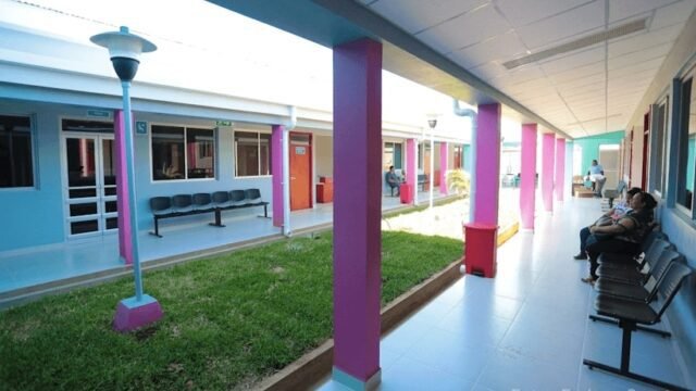 Gaspar García Laviana New Public Hospital in San Juan del Sur corridor outside