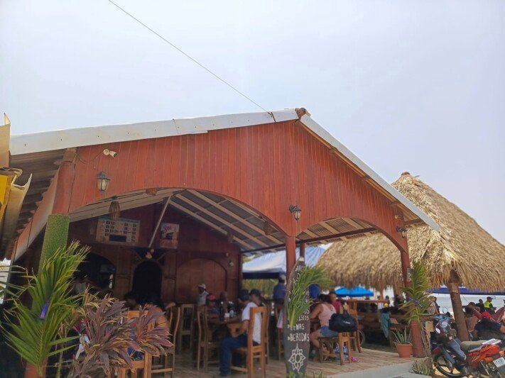 Arcos de la Bocana's open-air dining area with ocean view in San Juan del Sur, Nicaragua