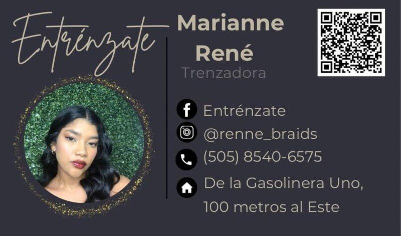 Braiding and hair styling services at Entrénzate Braids Studio in San Juan del Sur, Nicaragua