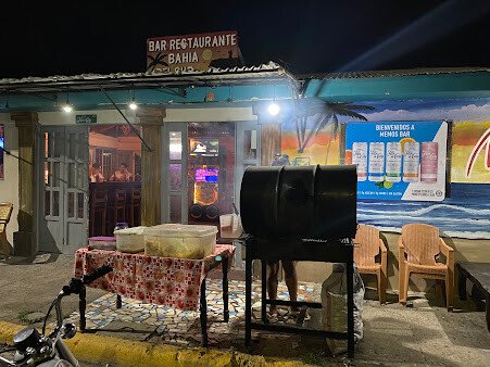 Interior of Memo's Bar showcasing vibrant nightlife and live music in San Juan del Sur, Nicaragua