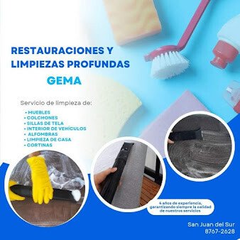 Deep cleaning service in San Juan del Sur by Limpiezas Profundas Gema, including mattress, carpet, and upholstery treatments