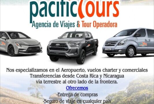 Pacific Tours Transporte van and driver ready for departure in Nicaragua