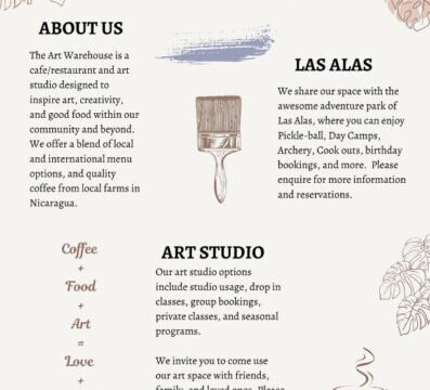 The Art Warehouse Escamequita: Image of the menu