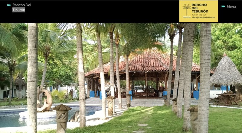 Rancho del Tiburón Rustic beachfront lodge with hammocks as the view from the ocean