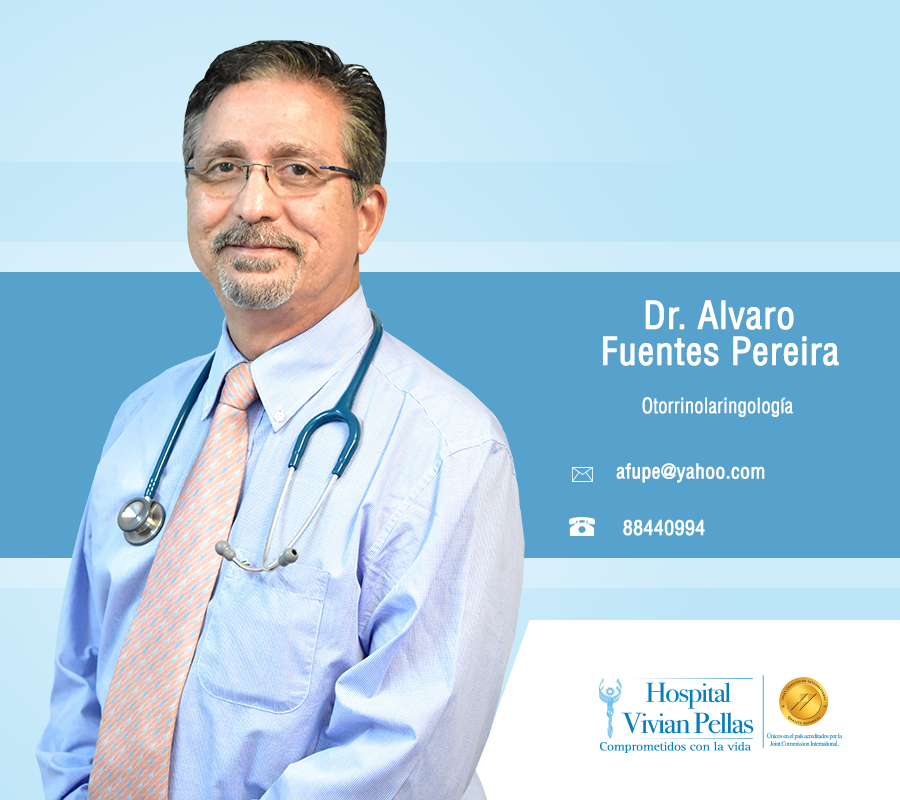 Dr. Alvaro Fuentes Pereira treating ENT conditions like sinus and hearing issues in Rivas Nicaragua