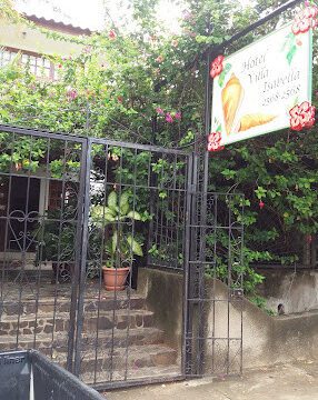 Hotel Villa Isabella courtyard pool and tropical guesthouse in San Juan del Sur, Nicaragua