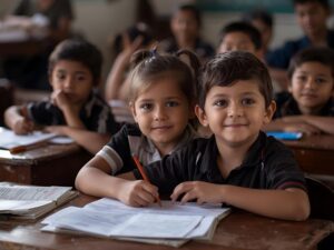 Nicaraguan children in classroom Nicaragua school - Nicaragua school age