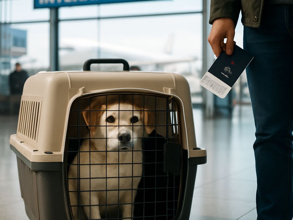 Viajar con perros en Nicaragua en el aeropuerto con los documentos requeridos