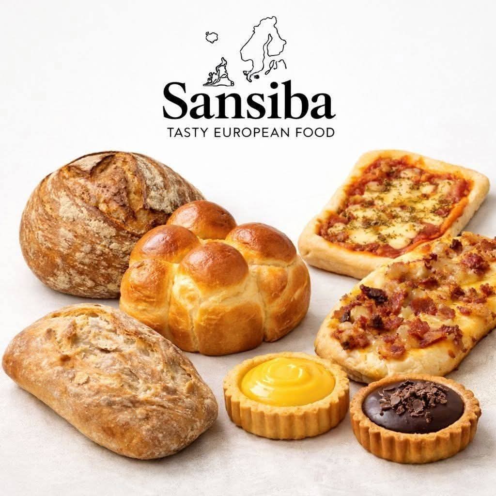 SANSIBA Homemade European Food image of some of the bakery produce made.