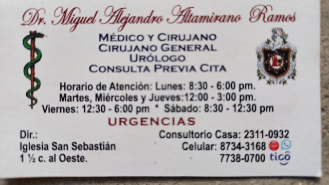 Dr. Miguel Altamirano Ramos