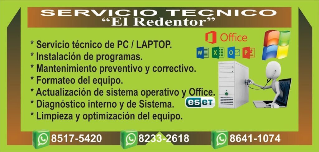 Matenimiento de Computadoras El Redentor