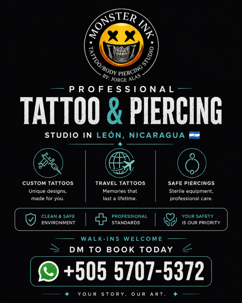Monster Ink Tattoo/BodyPiercing Studio 📍León